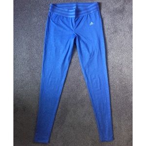 Blue Adidas Athletic Leggings